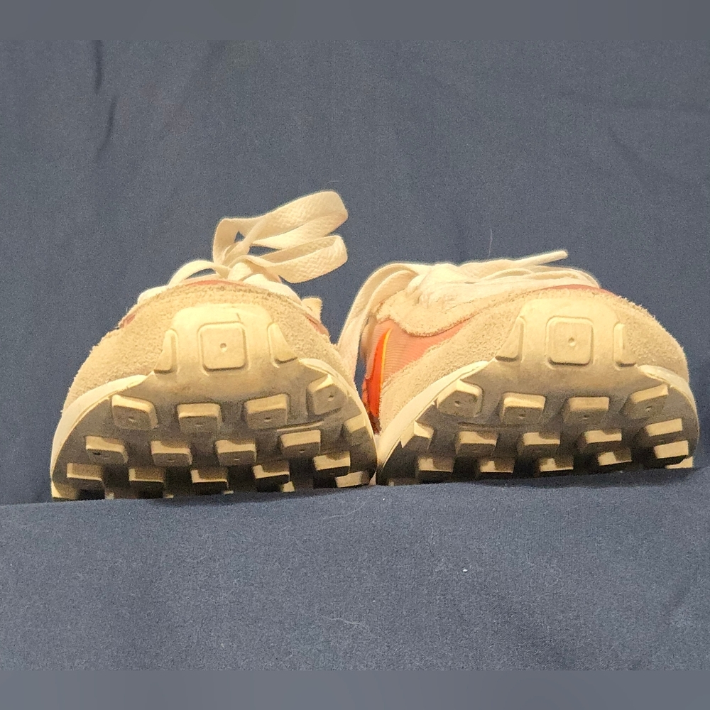 Nike Waffle One Casual Sneakers - Rush Orange and Pearl White - Women's Size 7.5 - Picture 5 of 8